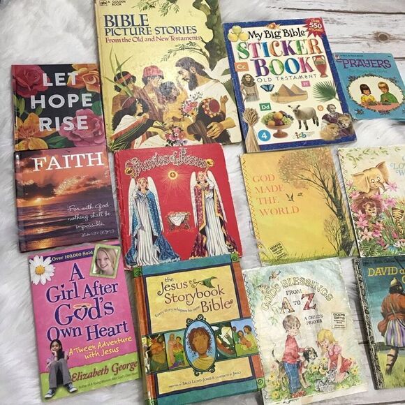 Religious Books Bible Picture Book Prayers Book Children’s - Picture 3 of 15
